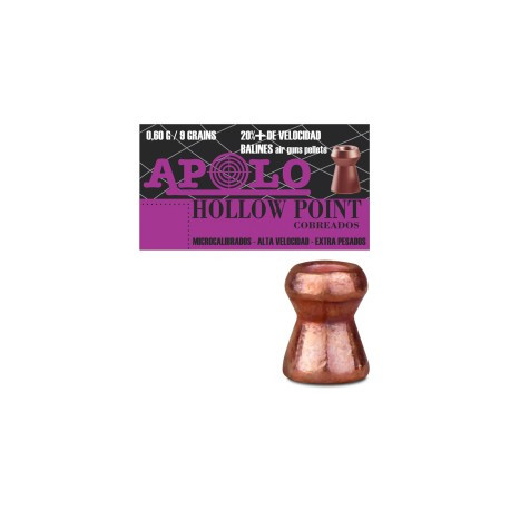 BALÍN APOLO COPPER HOLLOW POINT 5,5 MM(.22)